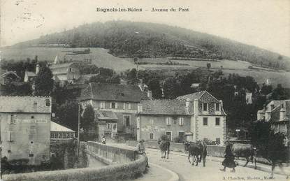 / CPA FRANCE 48 "Bagnols les Bains, av du pont"