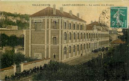 CPA FRANCE 94 "Villeneuve Saint Georges" / CARTE TOILÉE 