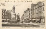 49 Maine Et Loire / CPA FRANCE 49 "Angers, place de la visitation et statue Marguerite d'Anjou" / TRAMWAY