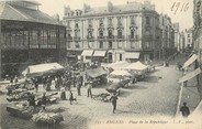 49 Maine Et Loire / CPA FRANCE 49 "Angers, place de la République" / MARCHE