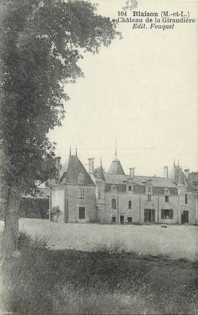 / CPA FRANCE 49 "Blaison, château de la Giraudière"