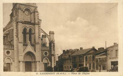 / CPA FRANCE 49 "Landemont, place de l'église"