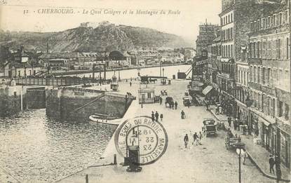 / CPA FRANCE 50 "Cherbourg, le quai Coligny et la montagne du Roule"