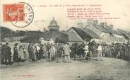 50 Manche / CPA FRANCE 50 "Lessay, la veille de la foire Sainte Croix"