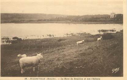 / CPA FRANCE 50 "Jullouville, la mare de Bouillon et son château"
