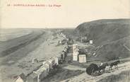 50 Manche / CPA FRANCE 50 "Donville les Bains, la plage"