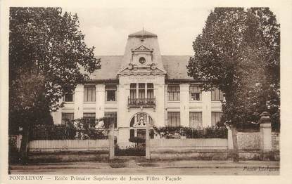 / CPA FRANCE 41 "Pont Levoy, école primaire supérieure de jeunes filles, façade"