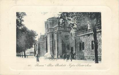 / CPA FRANCE 42 "Roanne, place Berthelot, église Sainte Anne"