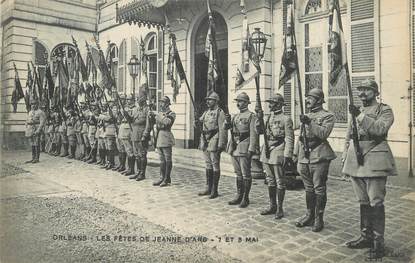 / CPA FRANCE 45 "Orléans, les fêtes de Jeanne d'Arc" / MILITAIRES