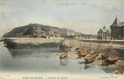 CPA FRANCE 14 "Port en Bessin, l'entrée des bassins"