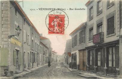 CPA FRANCE 69 "Vénissieux, rue Gambetta"