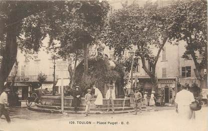 / CPA FRANCE 83 "Toulon, place Puget "