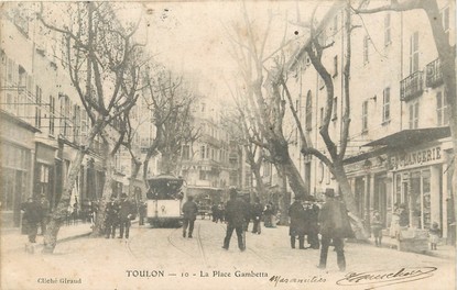 / CPA FRANCE 83 "Toulon, la place Gambetta"