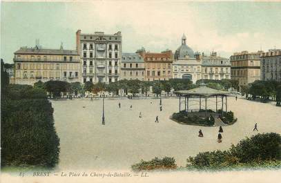 CPA FRANCE 29 "Brest, la place du champ de bataille"