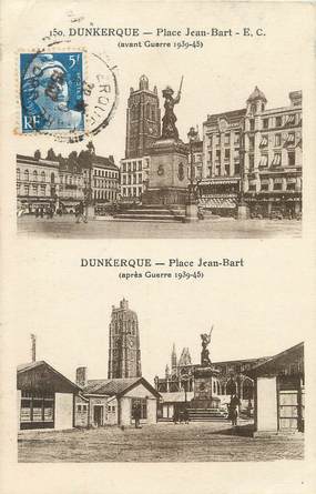 / CPA FRANCE 59 "Dunkerque, place Jean Bart "
