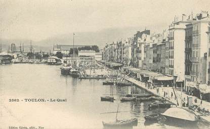 / CPA FRANCE 83 "Toulon, le quai"