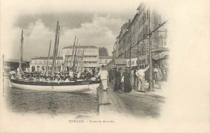 / CPA FRANCE 83 "Toulon, canots majors" / BATEAU