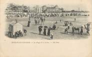 62 Pa De Calai / CPA FRANCE 62 "Boulogne sur Mer, la plage et le casino "