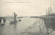 62 Pa De Calai / CPA FRANCE 62 "Boulogne sur Mer, le port et marée basse"