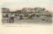 62 Pa De Calai / CPA FRANCE 62 "Boulogne sur Mer, la plage  et le casino"