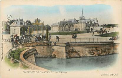 CPA FRANCE 60 "L'entrée du chateau de Chantilly"