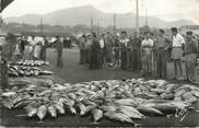 64 PyrÉnÉe Atlantique / CPSM FRANCE 64 "Saint Jean de Luz, au port, vente de poisson à la criée"