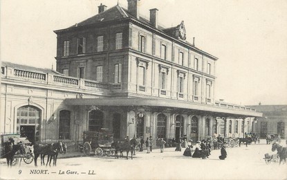 / CPA FRANCE 79 "Niort, la gare"