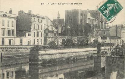 / CPA FRANCE 79 "Niort, la Sèvre et le Donjon"