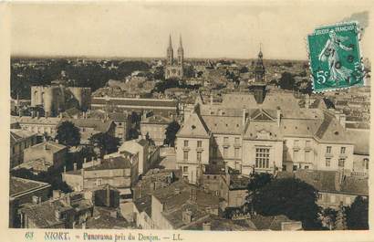 / CPA FRANCE 79 "Niort, panorama pris du Donjon"