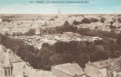 / CPA FRANCE 79 "Niort, vue générale de la place de la Brèche"