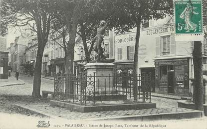 / CPA FRANCE 91 "Palaiseau, statue de Joseph Bara"