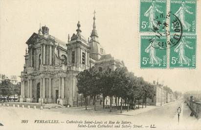 / CPA FRANCE 78 "Versailles, Cathédrale Saint Louis et rue de Satory"