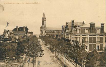 / CPA FRANCE 78 "Nouveau Versailles, av de l'église"