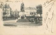 78 Yveline / CPA FRANCE 78 "Versailles, statue de Hoche et église Notre Dame"