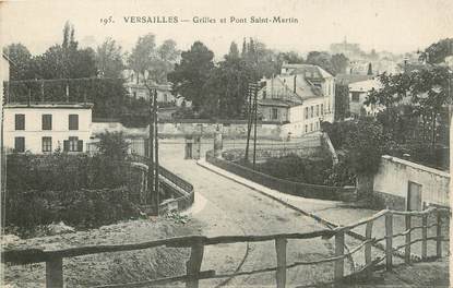 / CPA FRANCE 78 "Versailles, grilles et pont Saint Martin"