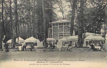 / CPA FRANCE 78 "Parc de Versailles, café restaurant de la Flotille du canal"