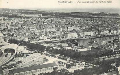 / CPA FRANCE 50 "Cherbourg, vue générale "