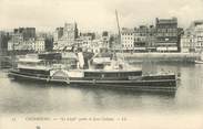 50 Manche / CPA FRANCE 50 "Cherbourg, le Llyod quitte le quai Caligny"