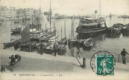/ CPA FRANCE 50 "Cherbourg, l'avant port"