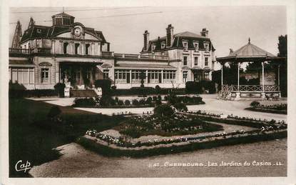 / CPSM FRANCE 50 "Cherbourg, les jardins du casino"