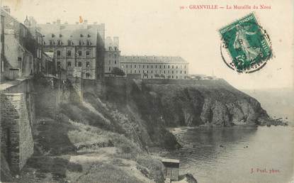 / CPA FRANCE 50 "Granville, la muraille du Nord"