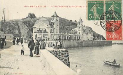 / CPA FRANCE 50 "Granville, le plat Gousset et le casino"