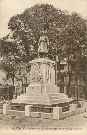 / CPA FRANCE 50 "Granville, monument commémoratif"