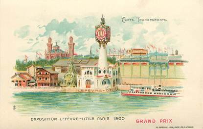 CPA  / PUBLICITE LEFEVRE UTILE  / EXPOSITION PARIS 1900