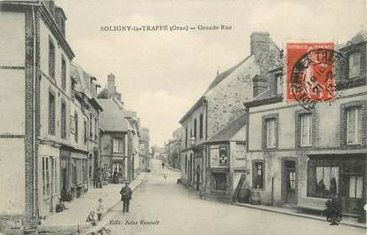 / CPA FRANCE 61 "Soligny la Trappe, grande rue"