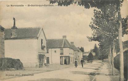 / CPA FRANCE 61 "Saint Denis sur Sarthon, une rue"