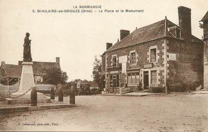 / CPA FRANCE 61 "Saint Hilaire de Briouze, la place et le monument"