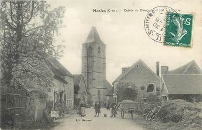 / CPA FRANCE 61 "Masles, entrée du bourg côté est"