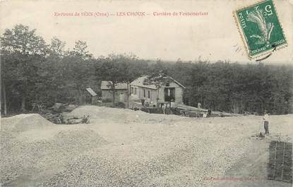 / CPA FRANCE 61 "Les Choux, carrière de Fontaineriant"