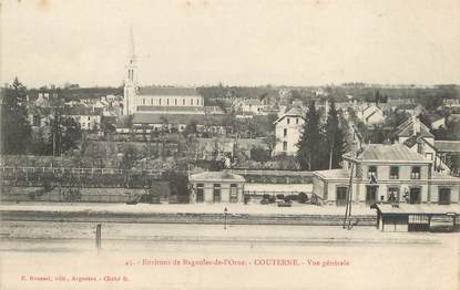 / CPA FRANCE 61 "Couterne, vue générale" / GARE